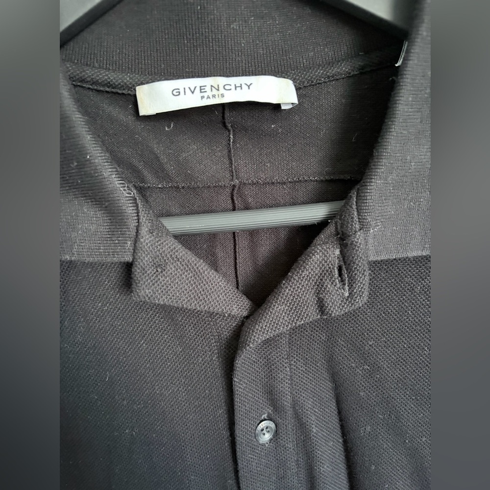 Authentic Men's Givenchy Black Polo with Logo Accents M - Picture 2 of 5